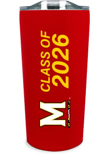 Red Maryland Terrapins 18oz Class of 2026 Soft Touch Stainless Steel Tumbler