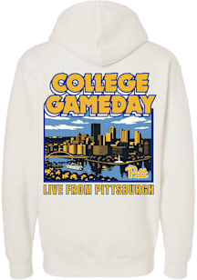 Pitt Panthers Youth White Football College Gameday Stadium Long Sleeve Hoodie