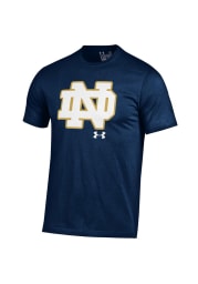 Under Armour Notre Dame Fighting Irish Navy Blue Big Logo Short Sleeve T Shirt