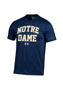 Under Armour Notre Dame Fighting Irish Navy Blue Arch Short Sleeve T Shirt
