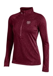 Under Armour MO State Womens Maroon Grainy Tech 1/4 Zip Pullover
