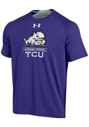 Under Armour TCU Horned Frogs Purple Charged SMU Short Sleeve T Shirt