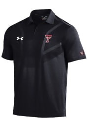 Under Armour Texas Tech Red Raiders Mens Black Tour Short Sleeve Polo