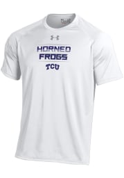 Under Armour TCU Horned Frogs White Lined Up Short Sleeve T Shirt