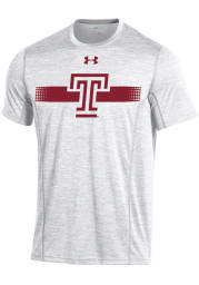 Under Armour Temple Owls White Training Short Sleeve T Shirt