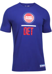 Under Armour Detroit Pistons Blue Lockup Short Sleeve T Shirt