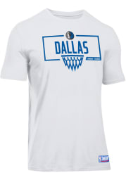 Under Armour Dallas Mavericks White Backboard Short Sleeve T Shirt