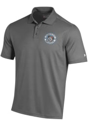 Under Armour Kansas City Mavericks Mens Charcoal Primary Logo Short Sleeve Polo