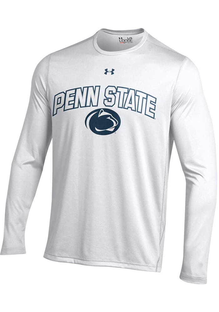 Under Armour Penn State Nittany Lions White Arch Mascot Long Sleeve T-Shirt