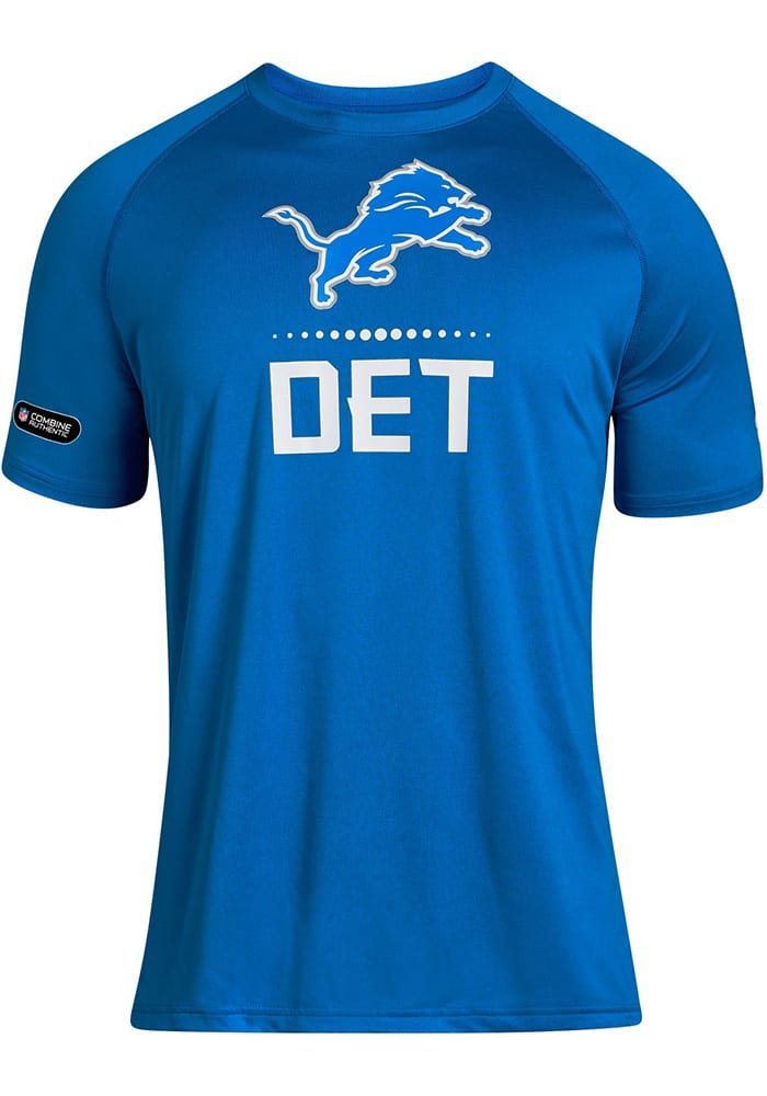 Under Armour Detroit Lions Blue Lock Up Short Sleeve T Shirt