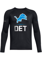 Under Armour Detroit Lions Youth Black Combine Authentic Long Sleeve T-Shirt