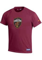 Under Armour Cleveland Cavaliers Red Primary Logo Tech Short Sleeve T Shirt