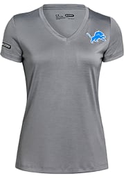 Under Armour Detroit Lions Womens Grey Combine Authentic T-Shirt
