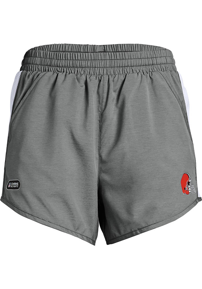 Under Armour Cleveland Browns Womens Grey Combine Authentic Shorts