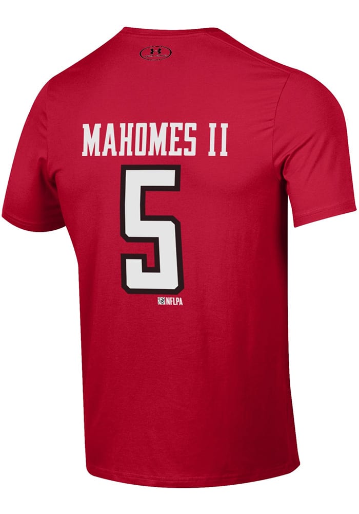 Under Armour Texas Tech Red Raiders Red Mahomes Short Sleeve T Shirt