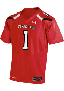 Under Armour Texas Tech Red Raiders Red Replica Football Jersey