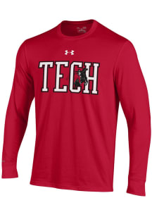 Under Armour Texas Tech Red Raiders Red Charged Cotton Long Sleeve T Shirt