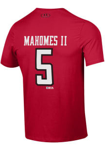 Patrick Mahomes Texas Tech Red Raiders Red Shirzee Short Sleeve Player T Shirt