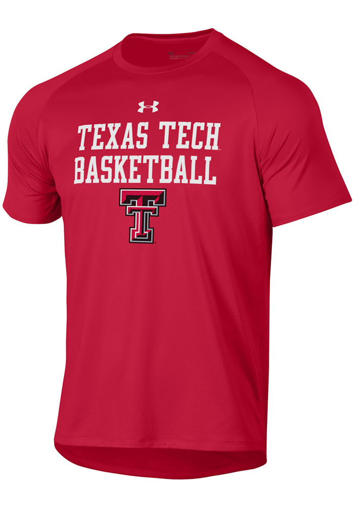 Under Armour Texas Tech Red Raiders Red Basketball Short Sleeve T Shirt