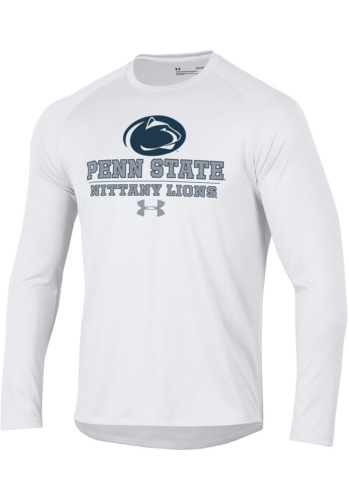 Under Armour Penn State Nittany Lions White Tech Long Sleeve T-Shirt