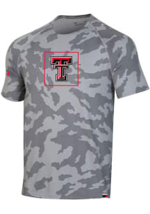Under Armour Texas Tech Red Raiders Grey F20 Sideline Camo Training Short Sleeve T Shirt
