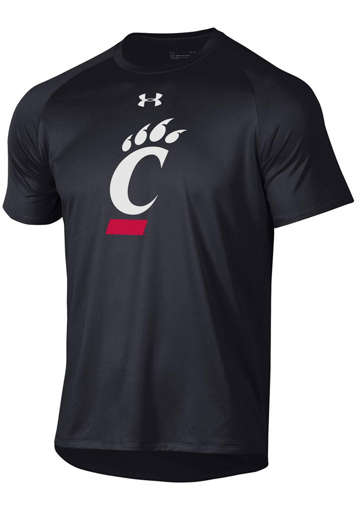 Men's Champion Black Cincinnati Bearcats Icon Logo Basketball Jersey T-Shirt Size: Small