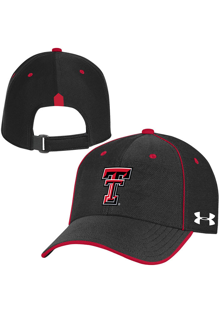 Under Armour Texas Tech Red Raiders Sideline Isochill Blitzing Accent Adjustable Hat - Black