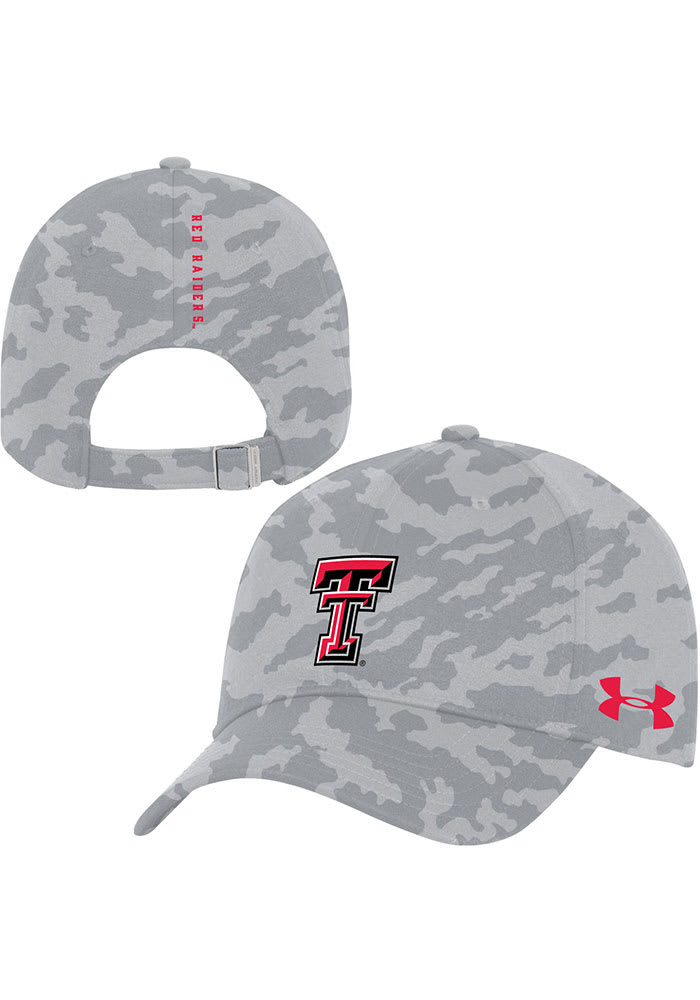 Under Armour Texas Tech Red Raiders Sideline Novelty Print Camo Adjustable Hat - Grey