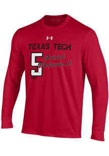 Patrick Mahomes Texas Tech Red Raiders Red Shooter Long Sleeve Player T Shirt