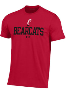 Under Armour Cincinnati Bearcats Red Flat Graphic Short Sleeve T Shirt