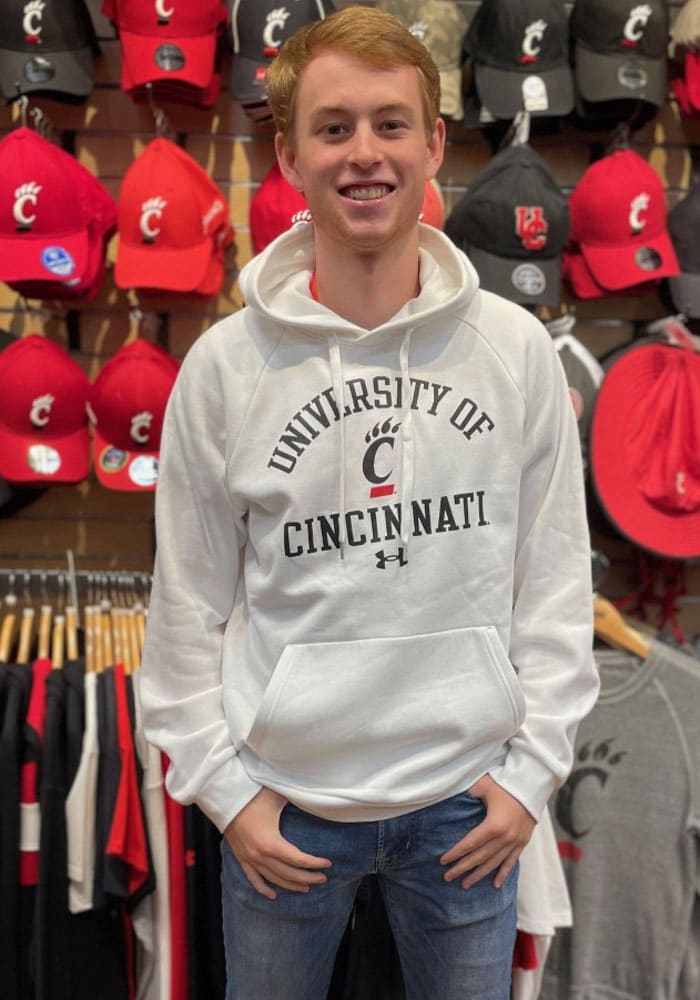 Under Armour Cincinnati Bearcats Mens All Day Fleece Long Sleeve Hoodie