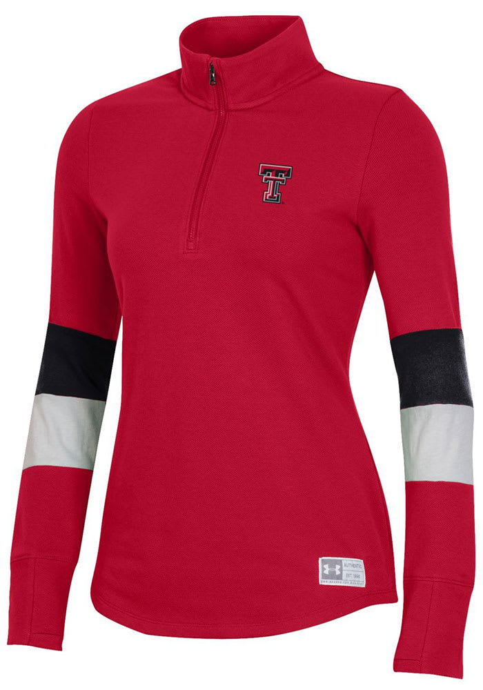 Under Armour Texas Tech Red Raiders Womens Red Gameday 1/4 Zip Pullover