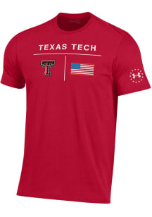 Under Armour Texas Tech Red Raiders Red Military Appreciation Short Sleeve T Shirt