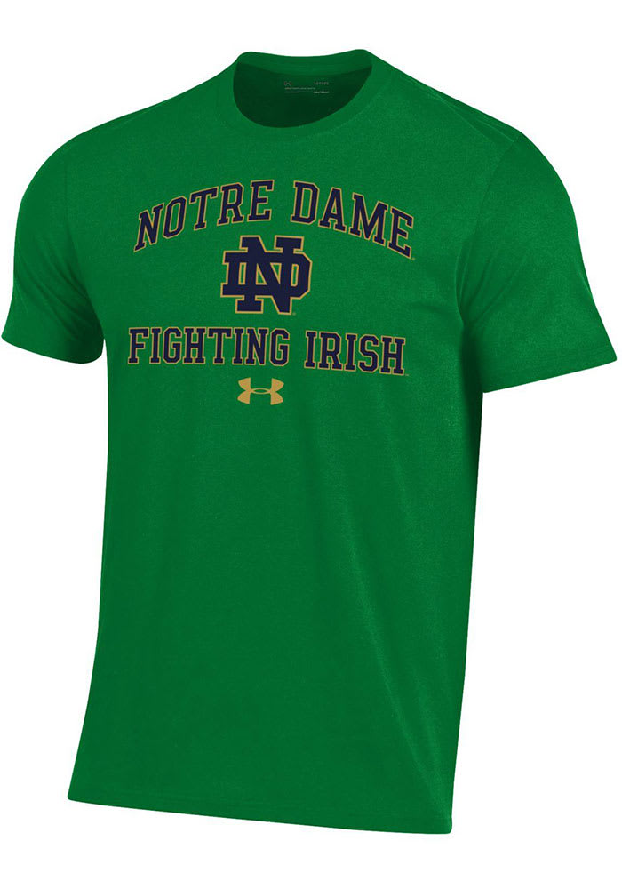 Under Armour Notre Dame Fighting Irish Green Number One Fighting Irish Short Sleeve T Shirt