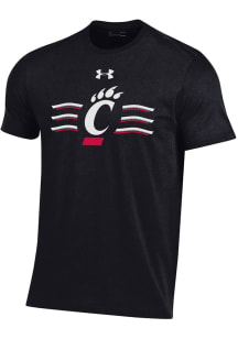 Under Armour Cincinnati Bearcats Black Waves Short Sleeve T Shirt