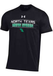 Under Armour North Texas Mean Green Black Name Mascot Lines Short Sleeve T Shirt