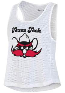 Texas Tech Red Raiders Womens Under Armour Gameday Pinnie Fashion Basketball Jersey - White