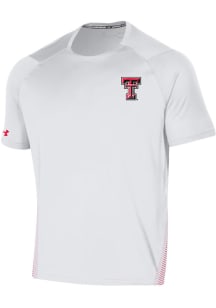 Under Armour Texas Tech Red Raiders White Sideline Training Short Sleeve T Shirt