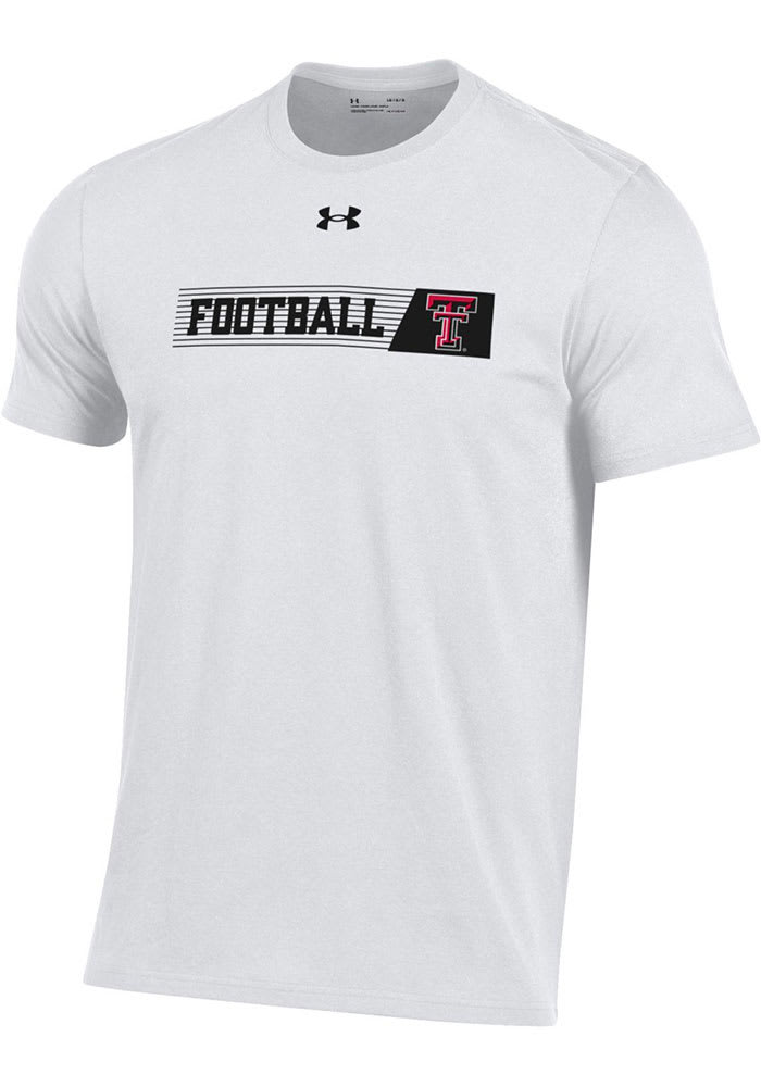 Under Armour Texas Tech Red Raiders White Sideline Football Short Sleeve T Shirt