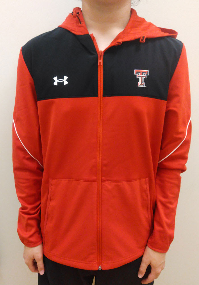 Under Armour Texas Tech Red Raiders Mens Red Sideline Warm Up Woven Light Weight Jacket