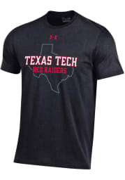 Under Armour Texas Tech Red Raiders Black State Short Sleeve T Shirt