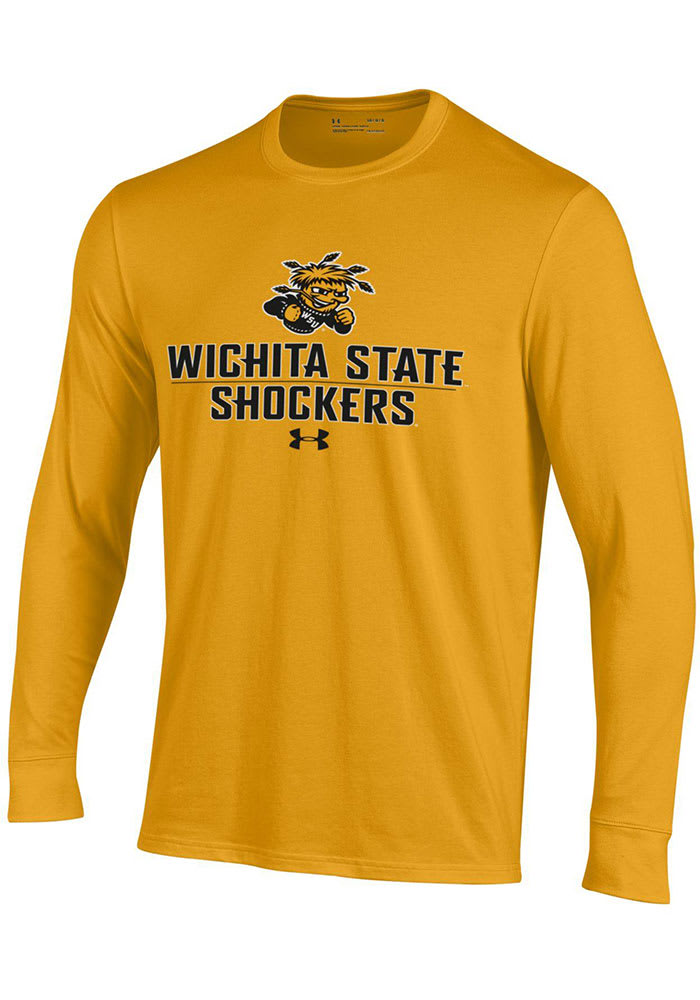 Under Armour Wichita State Shockers Gold Name Drop Long Sleeve T Shirt