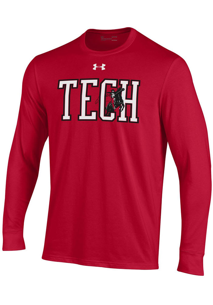 Under Armour Texas Tech Red Raiders Red Vintage Logo Long Sleeve T Shirt