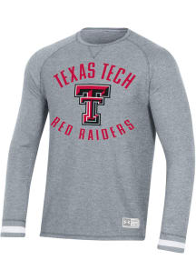 Under Armour Texas Tech Red Raiders Mens Grey Universal Gameday Thermal Long Sleeve Fashion Swea..