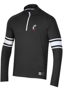 Mens Cincinnati Bearcats Black Under Armour Gameday Qtr Zip Pullover