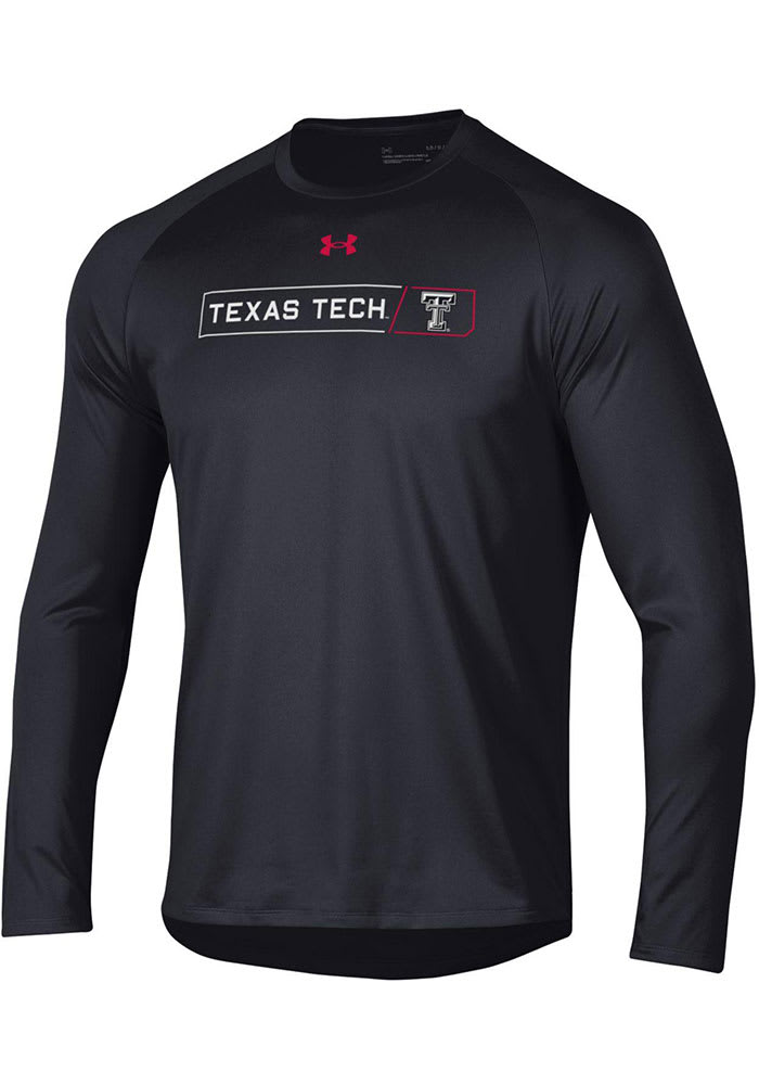 Under Armour Texas Tech Red Raiders Black Tech Long Sleeve T-Shirt