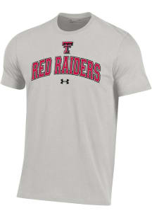 Under Armour Texas Tech Red Raiders Grey Performance Cotton Short Sleeve T Shirt