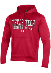 Under Armour Texas Tech Red Raiders Mens Red Armour Fleece Hood