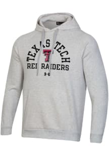 Under Armour Texas Tech Red Raiders Mens Grey All Day Fleece Long Sleeve Hoodie