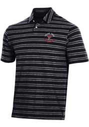 Under Armour Texas Tech Red Raiders Mens Black Charged Cotton Short Sleeve Polo